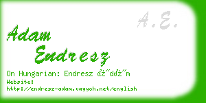 adam endresz business card